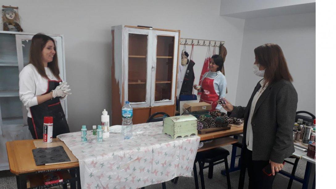 Yenipazar Halk Eğitim Merkezine İlçe Müdürümüzün Ziyareti