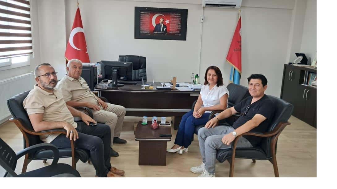 YENİ ATANAN MESLEKÎ EĞİTİM MERKEZİ MÜDÜRÜNE ZİYARET